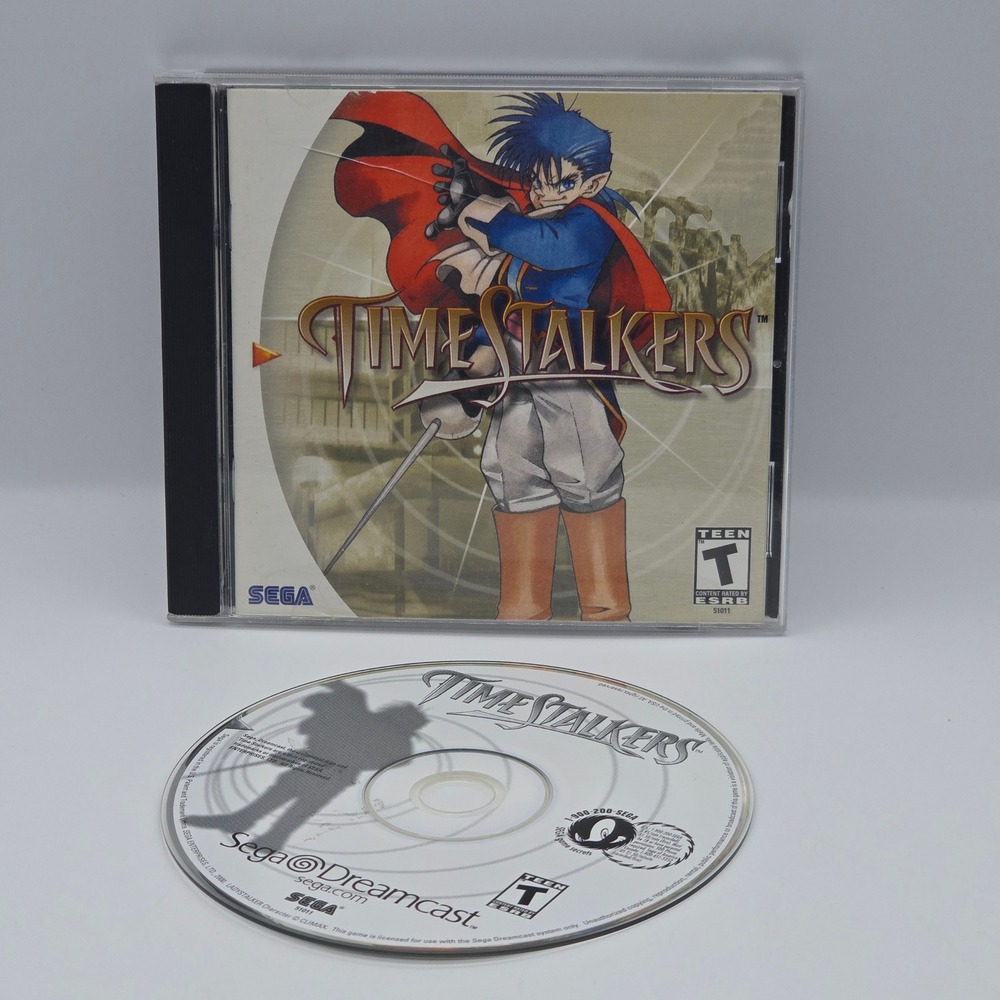 Sega Time Stalkers‎ Dreamcast NTSC-U/C Silver RPG Dungeon Crawler VMU Support